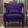 Millett Wingback Chair, Violet