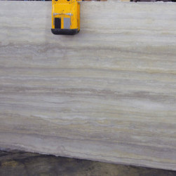 Ocean Blue Travertine Slab - Vanity Tops And Side Splashes