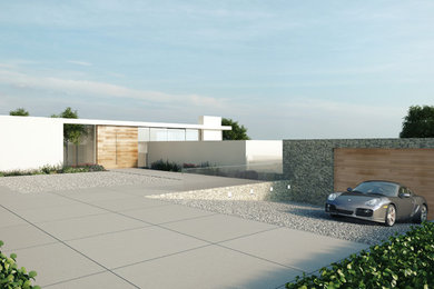 Inspiration for a large contemporary home in West Midlands.