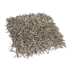 5'x5' SQ Custom Carpet Area Rug 68.2 oz Shag, Bling Antique Tin