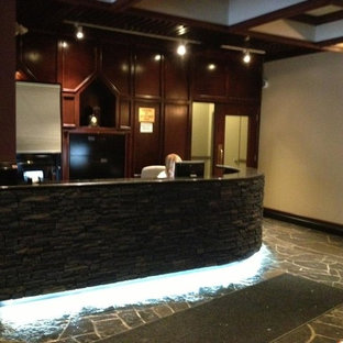 QUALITY STONE CURVED RECEPTION DESK