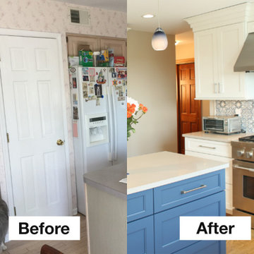 Before & After of the Kitchen Redesign