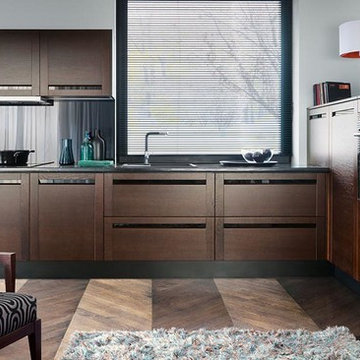 Contemporary Magenta Cabinetry