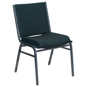 Roseto FFIF51139 Hercules 20"W Upholstered Stacking Side Chair - Green