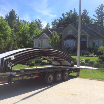 Retractable pool cover - Stouffville, Ontario