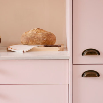 Pink galley kitchen | NW5