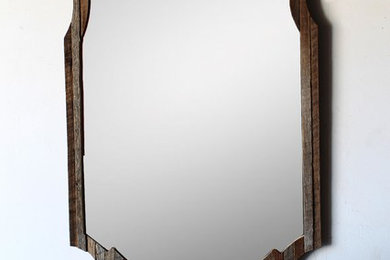 European Glam Reclaimed Wood Mirror