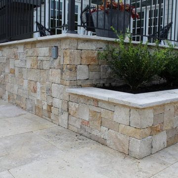Primavera Real Thin Stone Veneer Patio and Flower Bed Siding