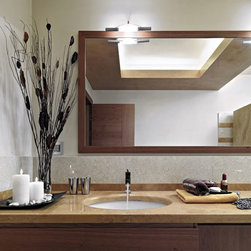 Bronze rustic framed mirror for bathroom - Bathroom Mirrors