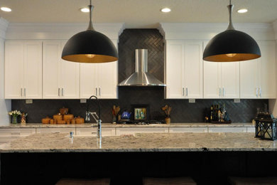 Example of a mountain style kitchen design in Jacksonville