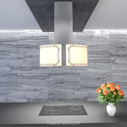 34&Prime; Murano Empire LED Island Range Hood - Range Hoods And Vents