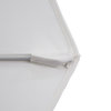 11' Silver Anodized Pulley Lift Fiberglass Rib Aluminum Umbrella, Olefin, Lemon