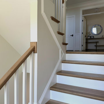 Project #141 | Timeless Switchback Staircase with Traditional Box Newels