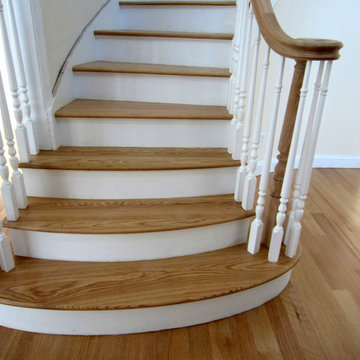 EAST ISLIP:  4" RIFT SAWN RED OAK INSTALLED & FINISHED - BONA AMBERSEAL/TRAFFIC