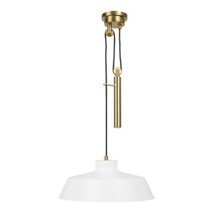 Provence Rise Fall Pendant Aged Brass Transitional Pendant Lighting By Lighting New York