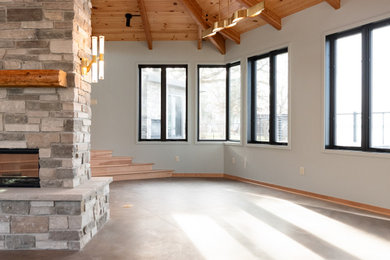 Inspiration for a living room remodel in Other