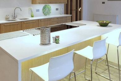 Photo of a contemporary kitchen in Kent.