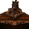 Consigned Antique French Buffet Renaissance Style  Superb Carved Walnut  Jester