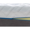 Pemberly Row Plush Twin Long Mattress and Model T Bed Base in White