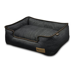 Lounge Urban Denim Medieval Blue/Dark Chocolate Pet Bed - Dog Beds
