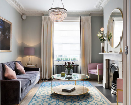 Our 50 Best Living Room with Blue Walls Ideas | Houzz
