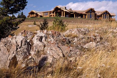 Inspiration for a rustic exterior home remodel in Other