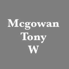Mcgowan Tony W