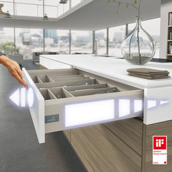 Quadro undermount full extension slides Push-to-Open Silent Close - Hardware