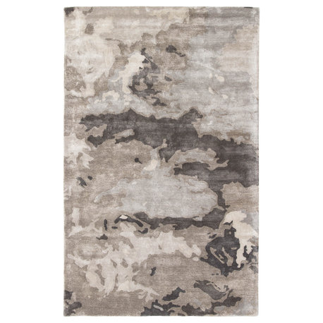 Jaipur Living Glacier Handmade Abstract Area Rug, Gray/Silver, 6'x9'