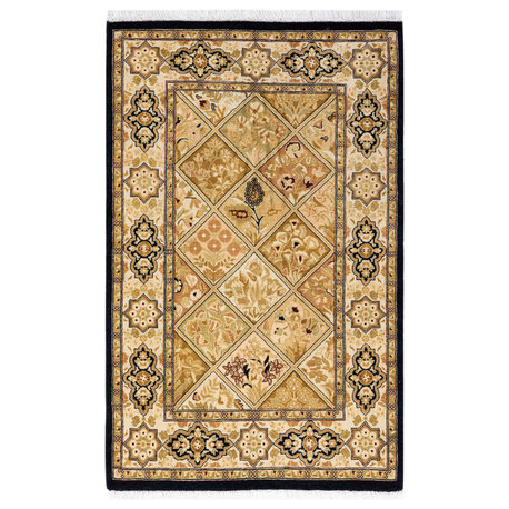 Mogul, One-of-a-Kind Hand-Knotted Area Rug  - Brown, 2' 7" x 4' 1"