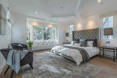 Inspiration for a coastal bedroom remodel in San Diego