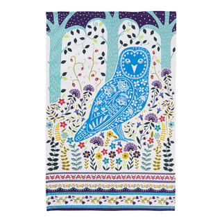 Woodland Owl Cotton Tea Towel - Contemporary - Dish Towels - by Ulster  Weavers | Houzz