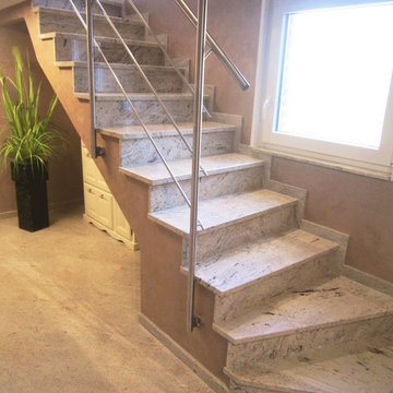 Boden- und Treppenbelag aus Granit Cielo Ivory