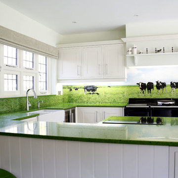 UV Printing on Glass Backsplash