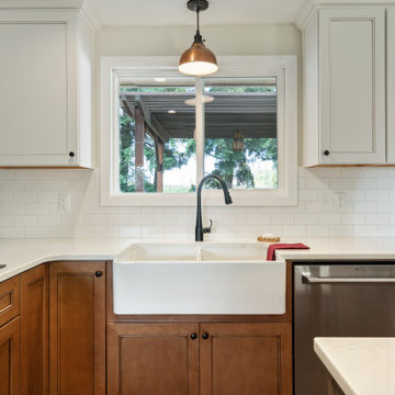 Spacious Two-Toned Kitchen