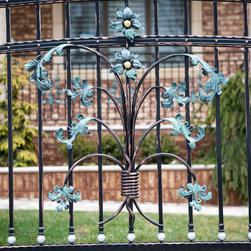 Wrought Iron Flowers. - Home Fencing And Gates