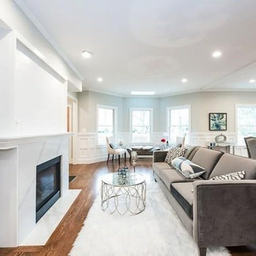 Staged Living Room Brookline