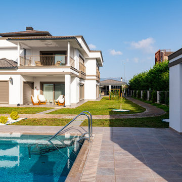 Piazza Cyan & Natural Mocha Porcelain Tiles - Kumluca,Antalya Villa