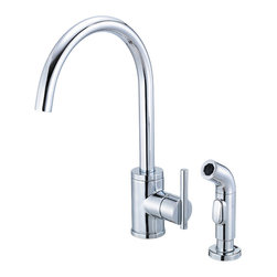 Danze Parma&trade; Single Handle High-Rise Kitchen Faucet with Spray - Kitchen Faucets
