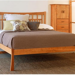 Contemporary Craftsman Low Footboard Bed - Platform Beds