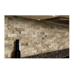 Scabos Travertine Collection - Split Face Stone 2x4 - Products
