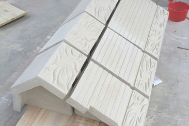 Inspiration for a transitional exterior home remodel in New York