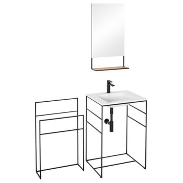 C2 24" Single Bathroom Vanity Set With Mirror