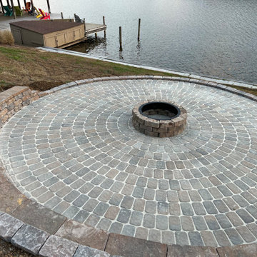 Gorgeous (Large) Lake View Fire Pit and Circular Patio