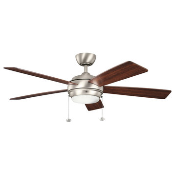 Kichler 330174NI 52"Ceiling Fan, Brushed Nickel Finish