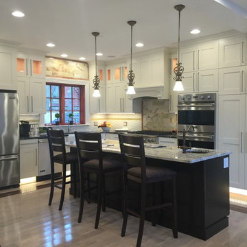 Transitional White Kitchen Remodel
