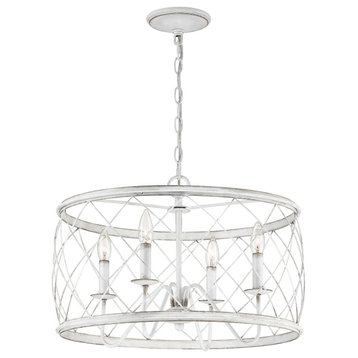 Quoizel RDY2821 Dury 4 Light 21-1/2"W Taper Candle Chandelier - Palladian