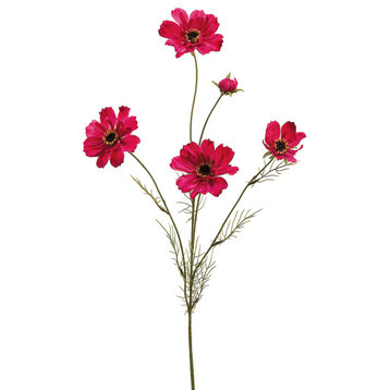 32" Pink Cosmos Artificial Decorative Floral Spray