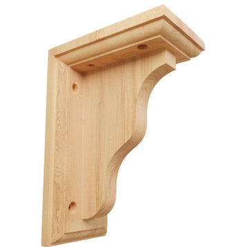 3"Wx5"Dx7"H Hamilton Traditional Bracket, Red Oak, 2-Pack