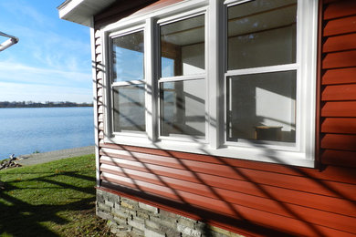 New siding and windows. Right on the lake